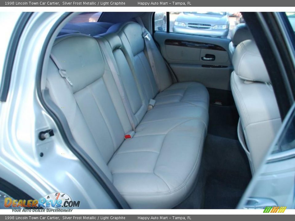 1998 Lincoln Town Car Cartier Silver Frost Metallic / Light Graphite Photo #25
