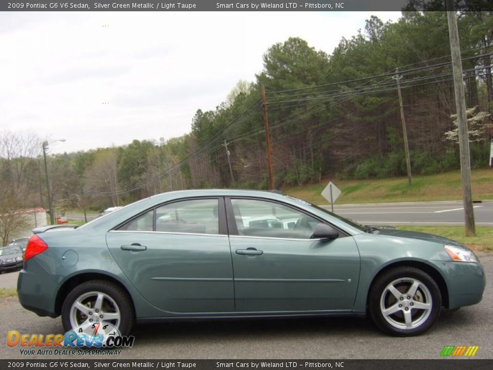 Silver Green Metallic 2009 Pontiac G6 V6 Sedan Photo #3