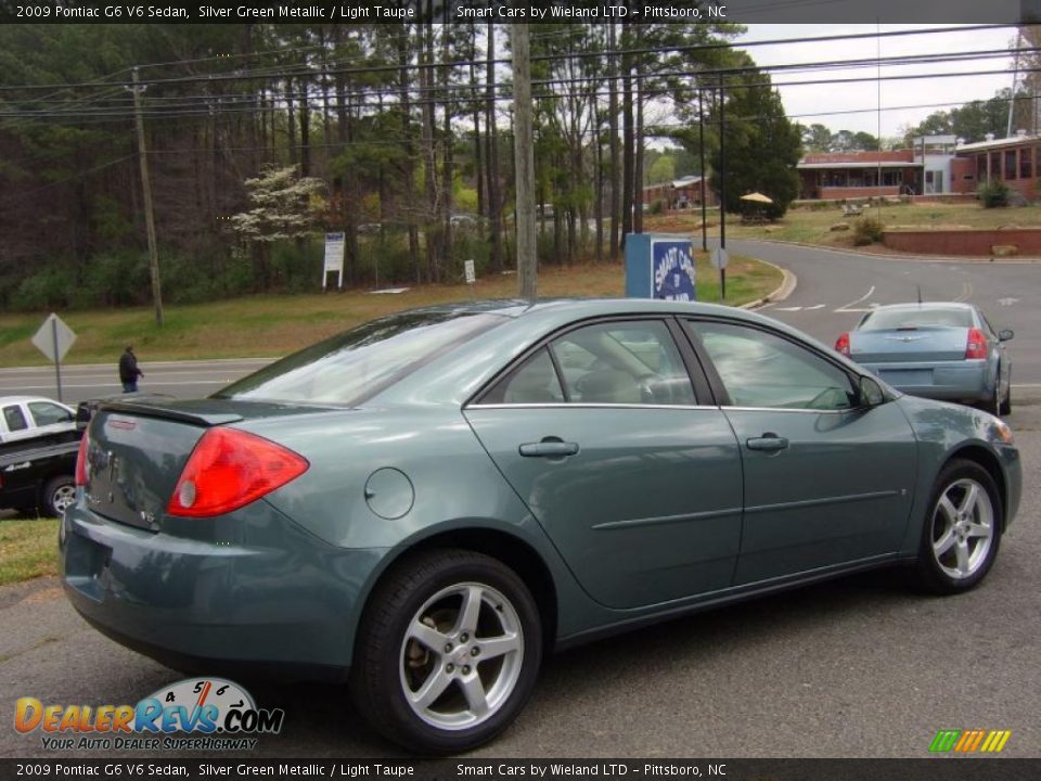 Silver Green Metallic 2009 Pontiac G6 V6 Sedan Photo #4