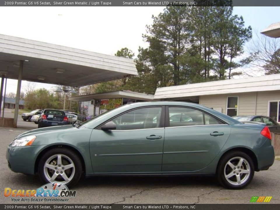 Silver Green Metallic 2009 Pontiac G6 V6 Sedan Photo #6