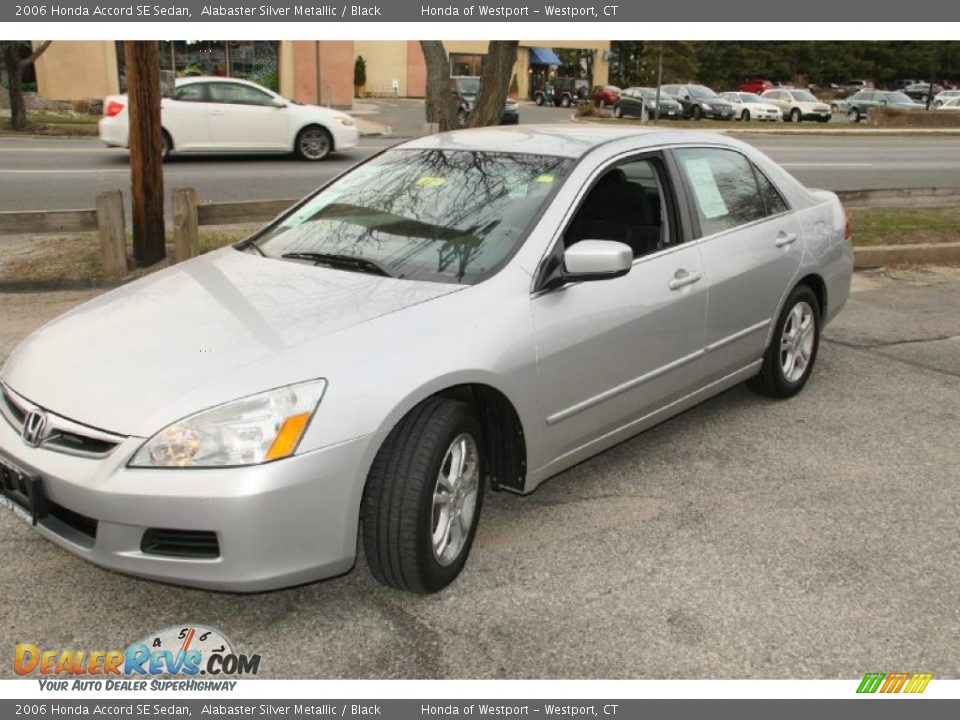 2006 Honda Accord SE Sedan Alabaster Silver Metallic / Black Photo #1
