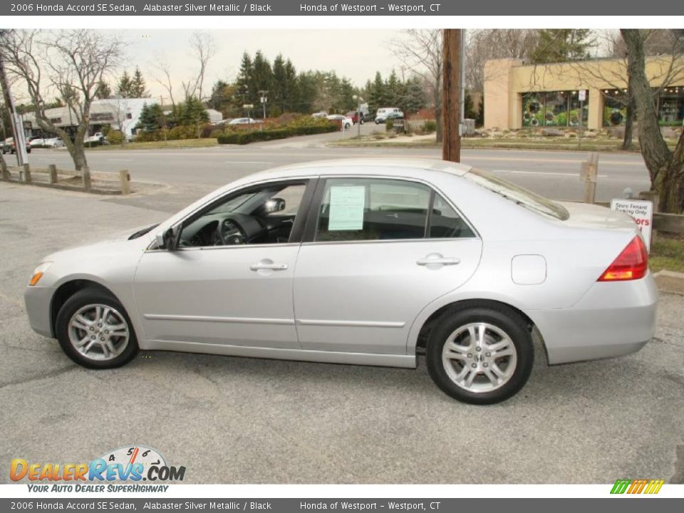 Alabaster Silver Metallic 2006 Honda Accord SE Sedan Photo #10