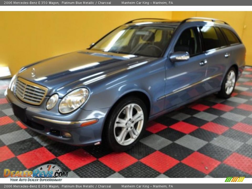 2006 Mercedes-Benz E 350 Wagon Platinum Blue Metallic / Charcoal Photo #2