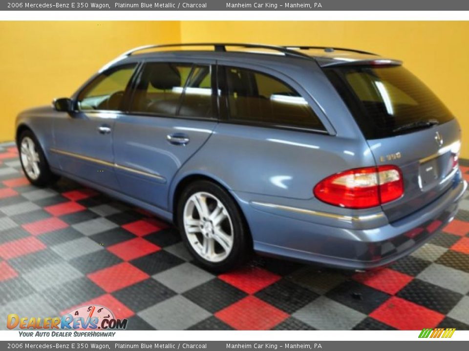 2006 Mercedes-Benz E 350 Wagon Platinum Blue Metallic / Charcoal Photo #3