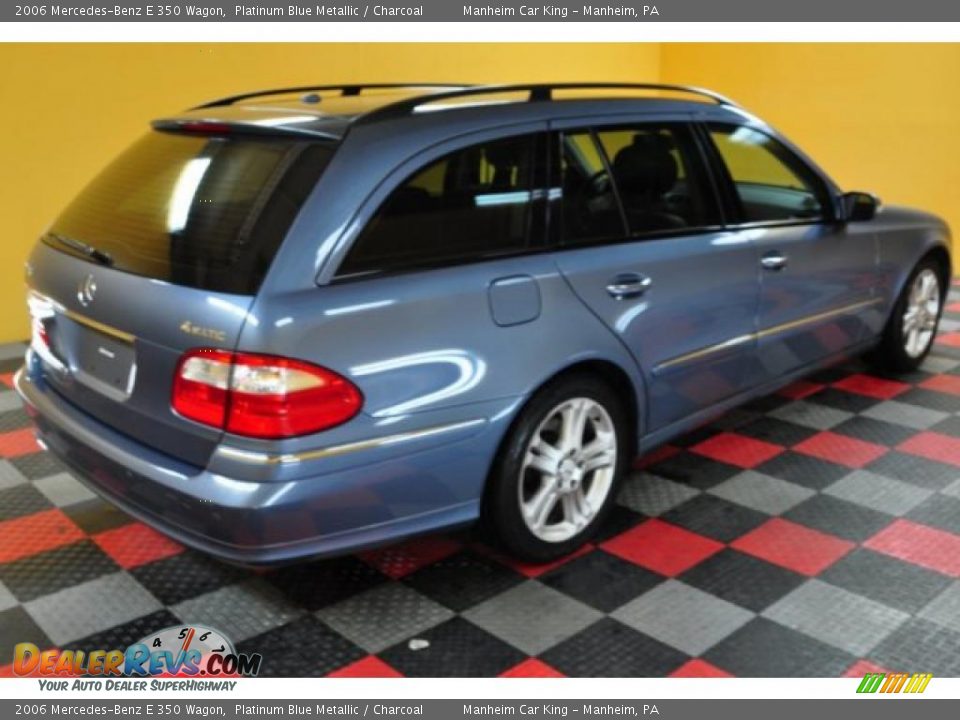 2006 Mercedes-Benz E 350 Wagon Platinum Blue Metallic / Charcoal Photo #4
