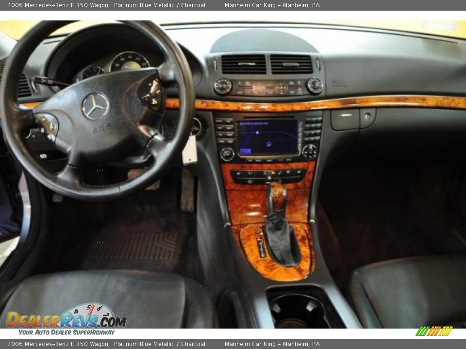 2006 Mercedes-Benz E 350 Wagon Platinum Blue Metallic / Charcoal Photo #5