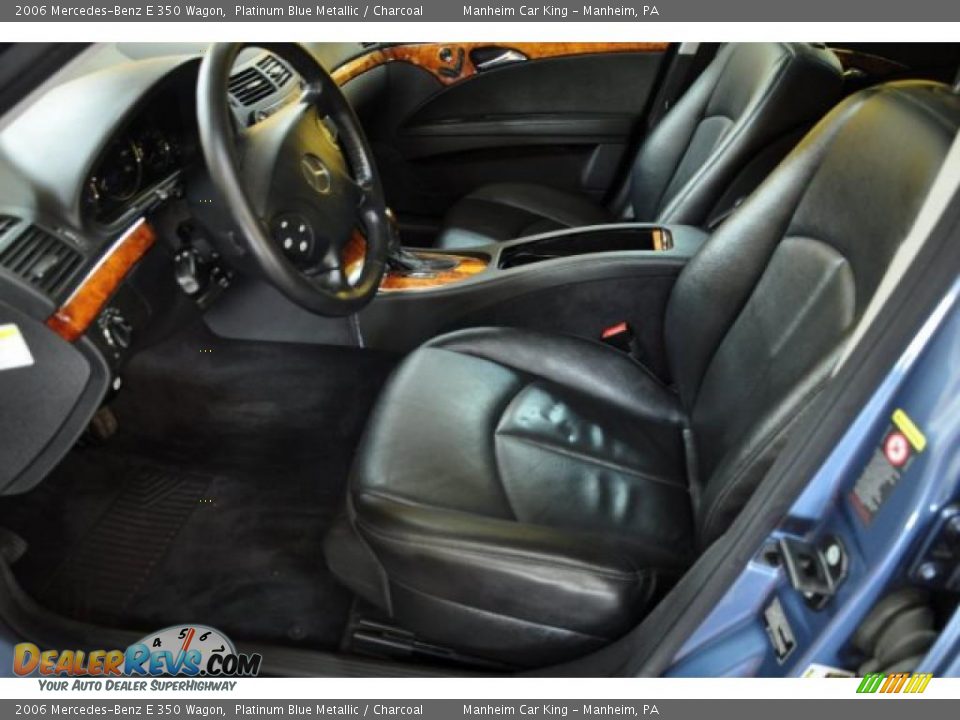 2006 Mercedes-Benz E 350 Wagon Platinum Blue Metallic / Charcoal Photo #11