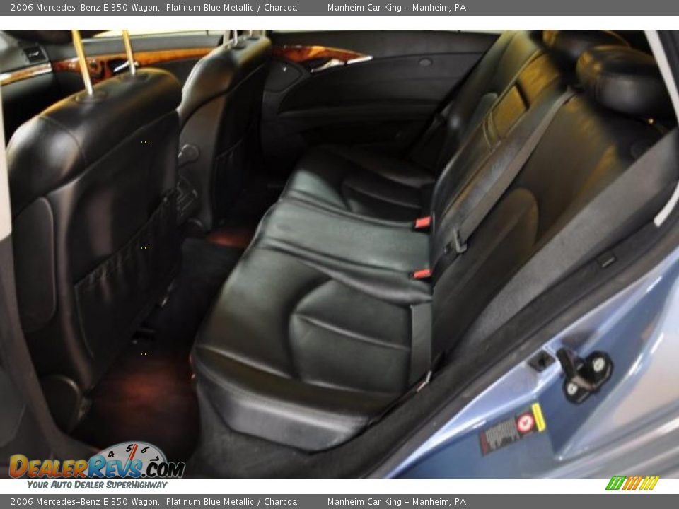 2006 Mercedes-Benz E 350 Wagon Platinum Blue Metallic / Charcoal Photo #12