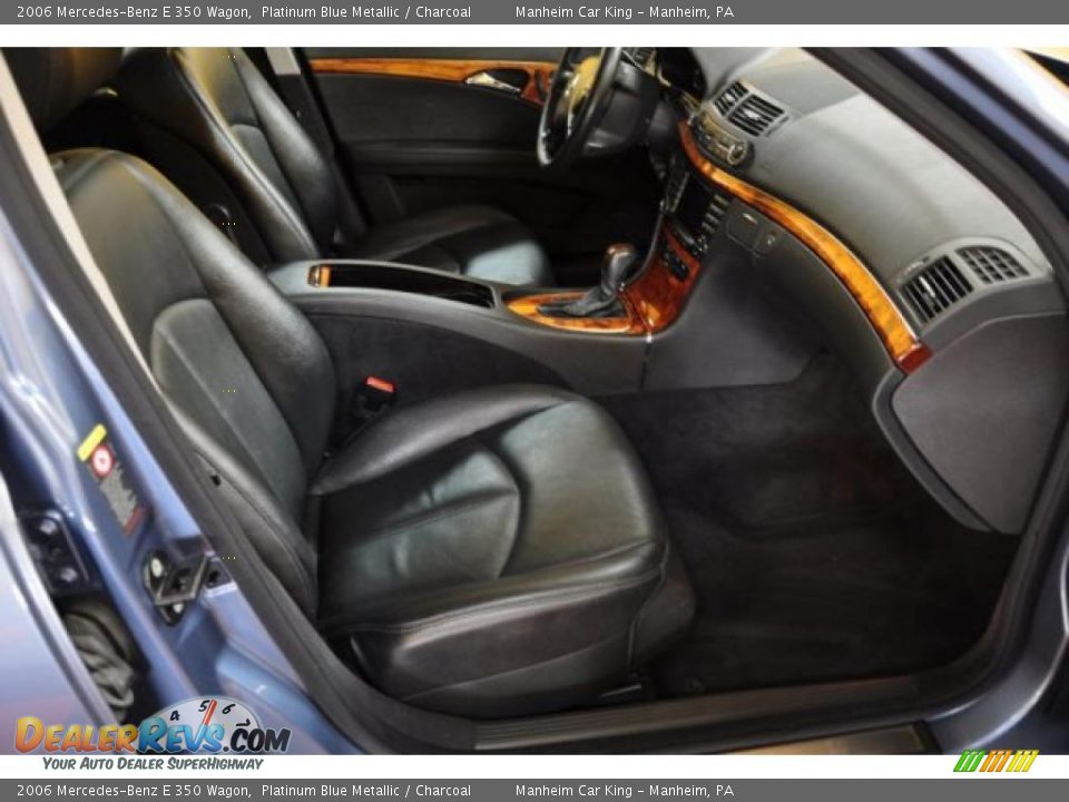 2006 Mercedes-Benz E 350 Wagon Platinum Blue Metallic / Charcoal Photo #16