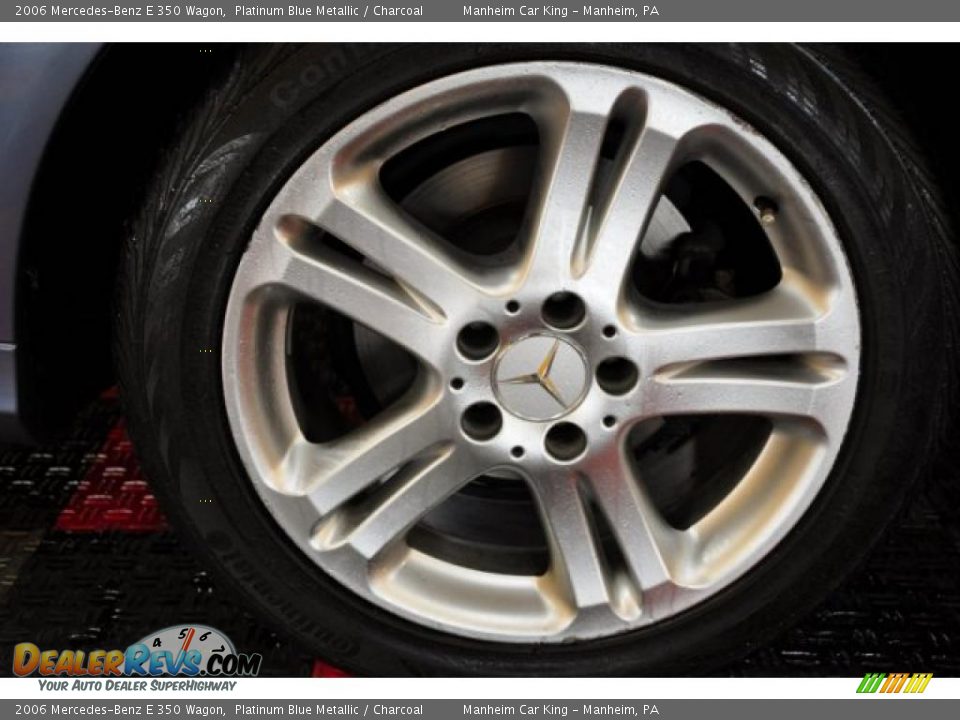 2006 Mercedes-Benz E 350 Wagon Platinum Blue Metallic / Charcoal Photo #20