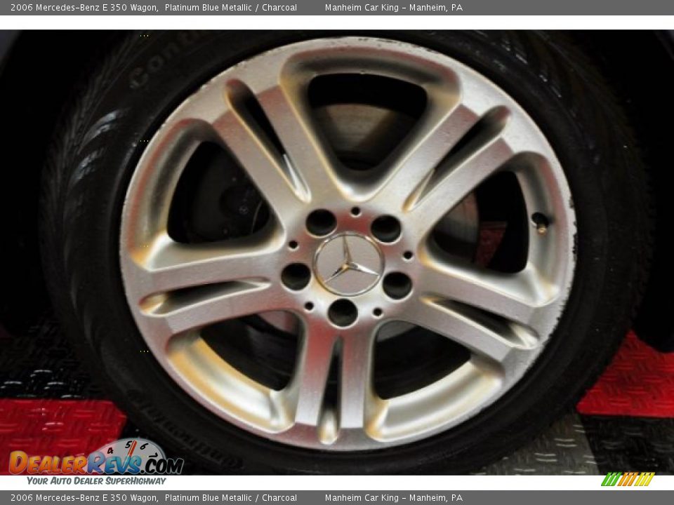 2006 Mercedes-Benz E 350 Wagon Platinum Blue Metallic / Charcoal Photo #21