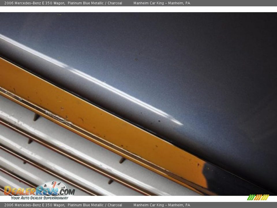 2006 Mercedes-Benz E 350 Wagon Platinum Blue Metallic / Charcoal Photo #24