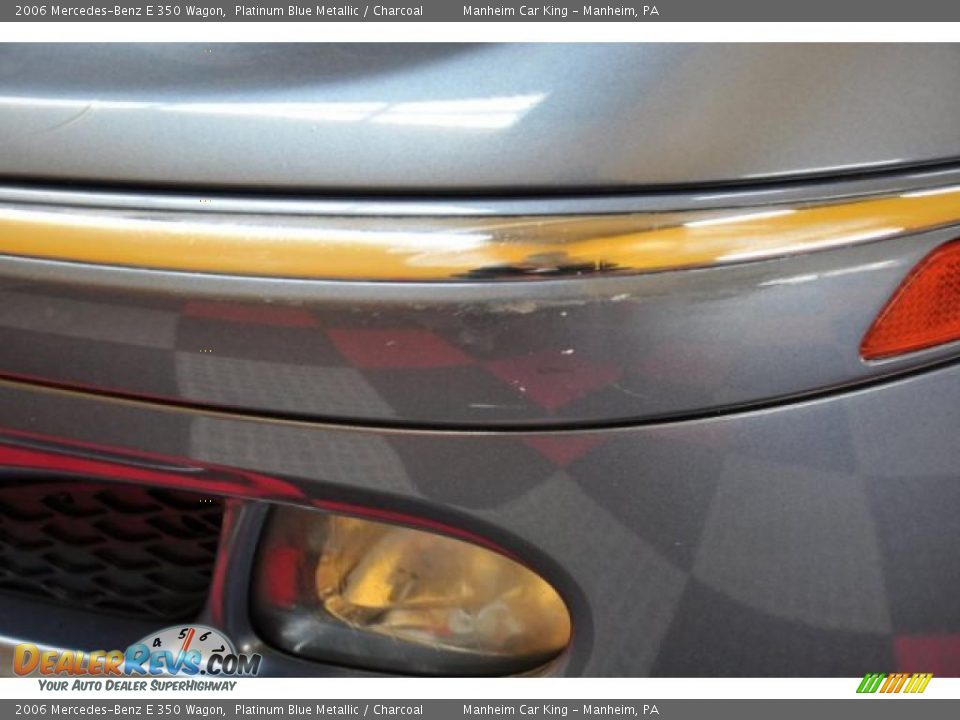 2006 Mercedes-Benz E 350 Wagon Platinum Blue Metallic / Charcoal Photo #25