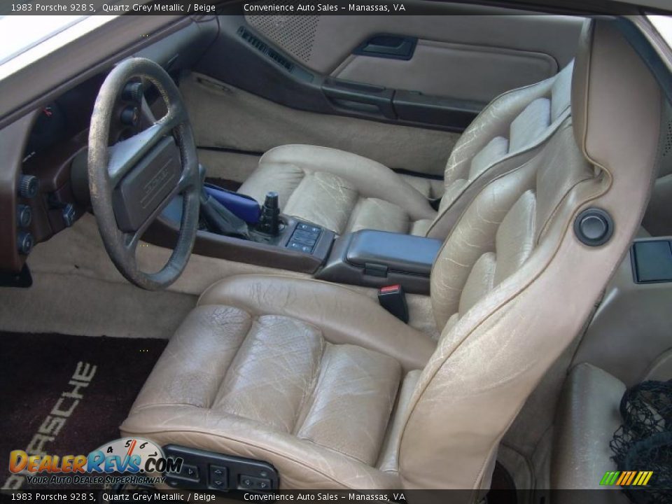 Beige Interior - 1983 Porsche 928 S Photo #12