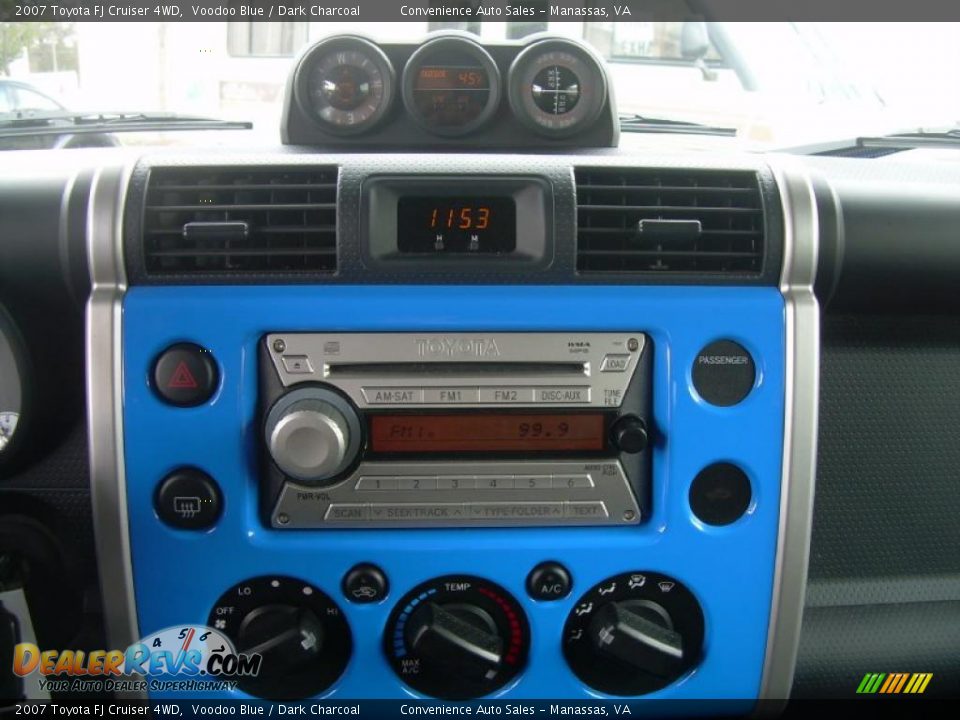 2007 Toyota FJ Cruiser 4WD Voodoo Blue / Dark Charcoal Photo #17