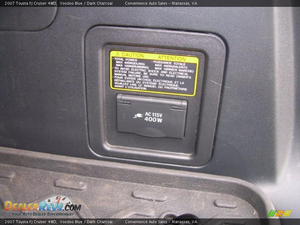 2007 Toyota FJ Cruiser 4WD Voodoo Blue / Dark Charcoal Photo #20