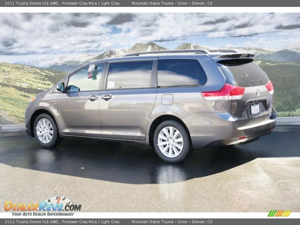 2011 Toyota Sienna XLE AWD Predawn Gray Mica / Light Gray Photo #3