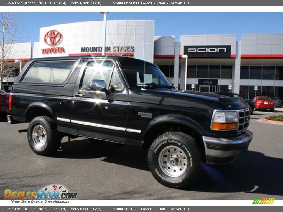 1994 Ford Bronco Eddie Bauer 4x4 Ebony Black / Gray Photo #1