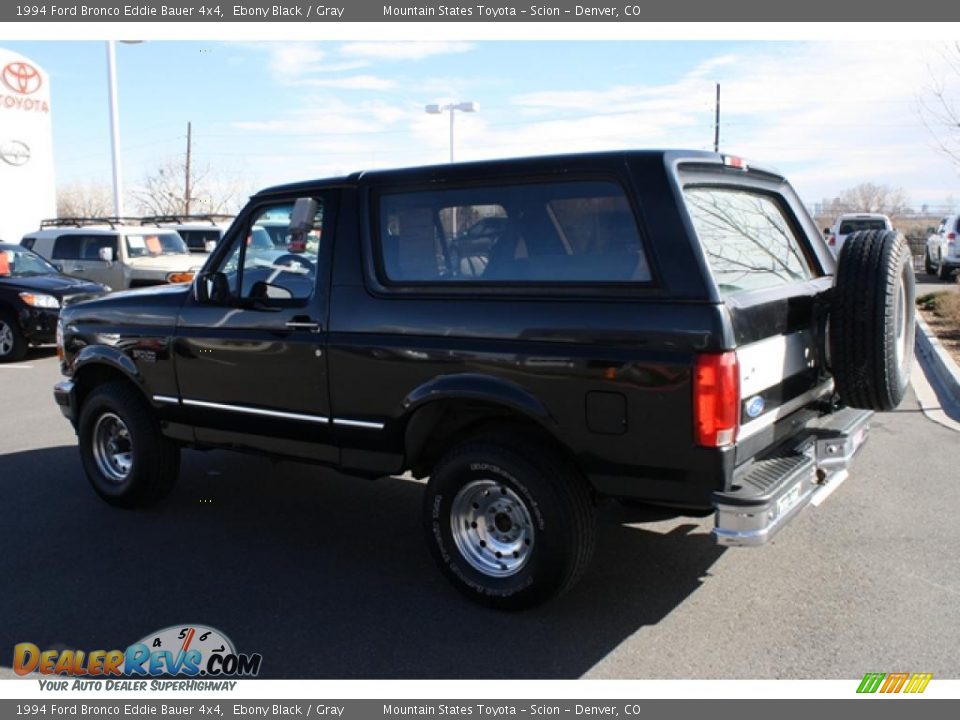 1994 Ford Bronco Eddie Bauer 4x4 Ebony Black / Gray Photo #4