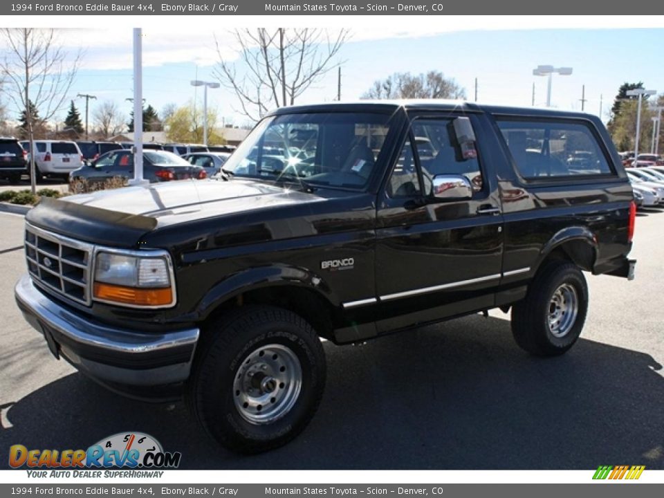 1994 Ford Bronco Eddie Bauer 4x4 Ebony Black / Gray Photo #5