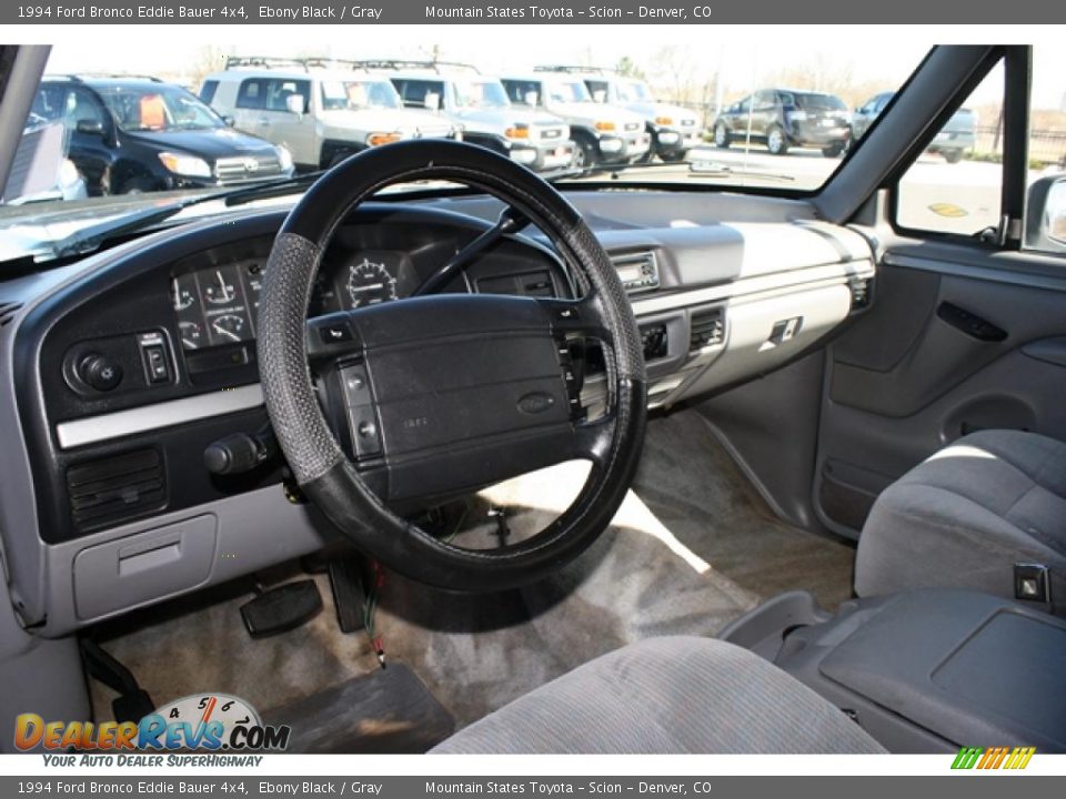 1994 Ford Bronco Eddie Bauer 4x4 Ebony Black / Gray Photo #8