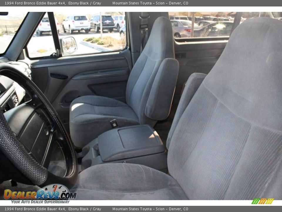 Gray Interior - 1994 Ford Bronco Eddie Bauer 4x4 Photo #9