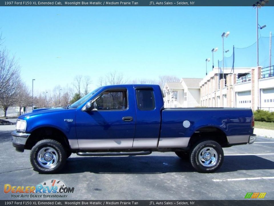 Moonlight Blue Metallic 1997 Ford F150 XL Extended Cab Photo #3