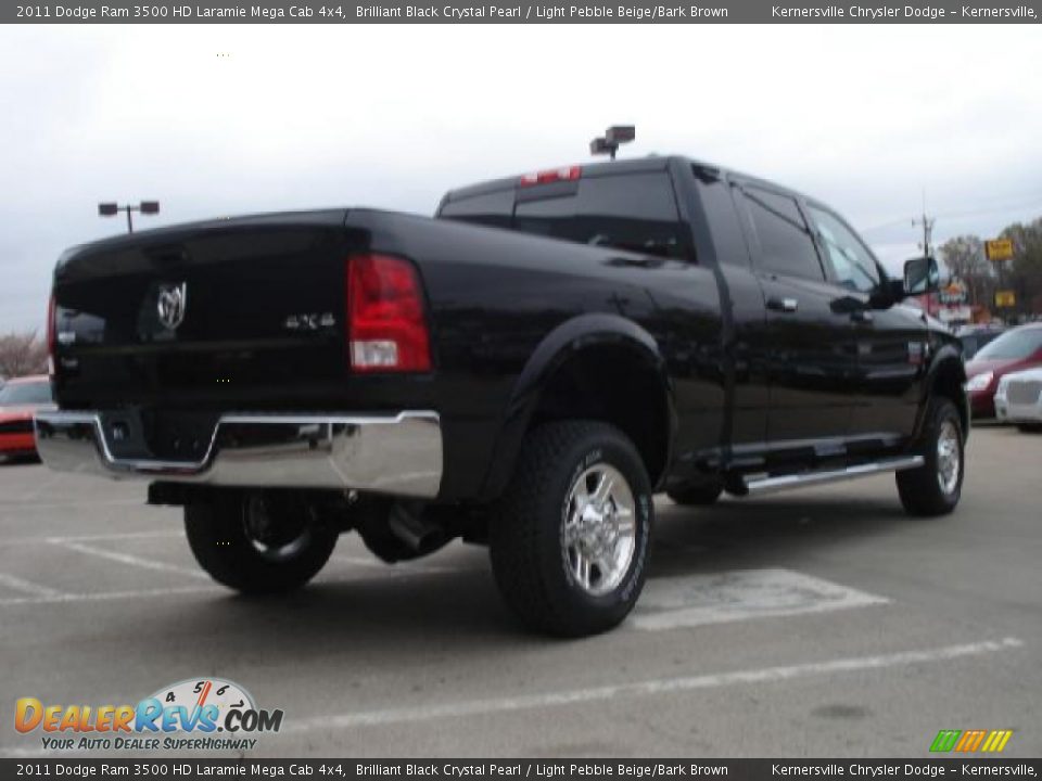 2011 Dodge Ram 3500 HD Laramie Mega Cab 4x4 Brilliant Black Crystal ...