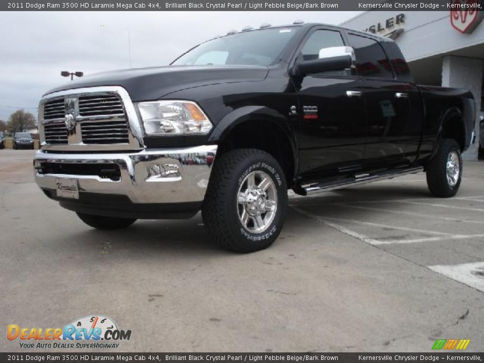 2011 Dodge Ram 3500 HD Laramie Mega Cab 4x4 Brilliant Black Crystal ...