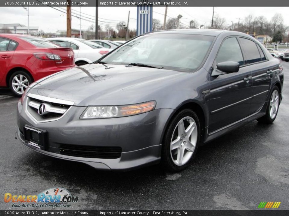 2006 Acura TL 3.2 Anthracite Metallic / Ebony Photo #3