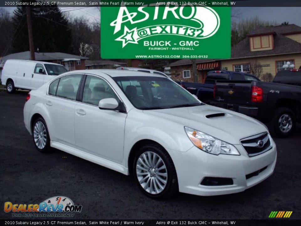 2010 Subaru Legacy 2.5 GT Premium Sedan Satin White Pearl / Warm Ivory Photo #1