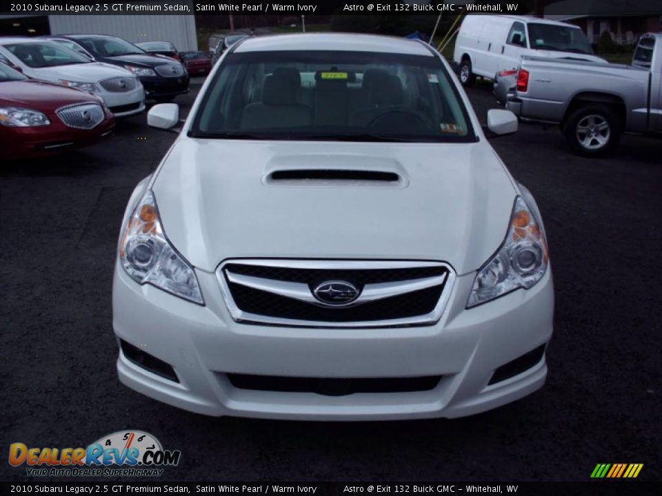 2010 Subaru Legacy 2.5 GT Premium Sedan Satin White Pearl / Warm Ivory Photo #2