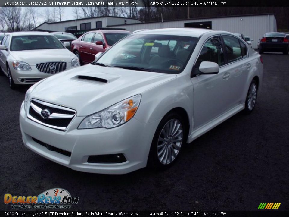 2010 Subaru Legacy 2.5 GT Premium Sedan Satin White Pearl / Warm Ivory Photo #3