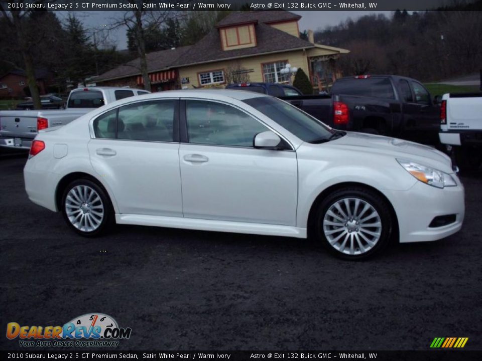 2010 Subaru Legacy 2.5 GT Premium Sedan Satin White Pearl / Warm Ivory Photo #7