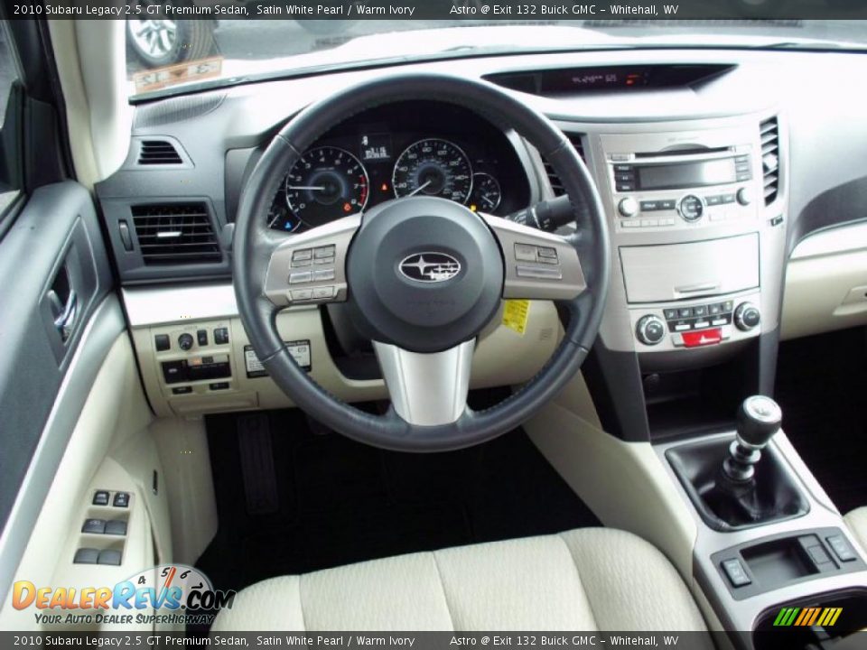 Dashboard of 2010 Subaru Legacy 2.5 GT Premium Sedan Photo #13