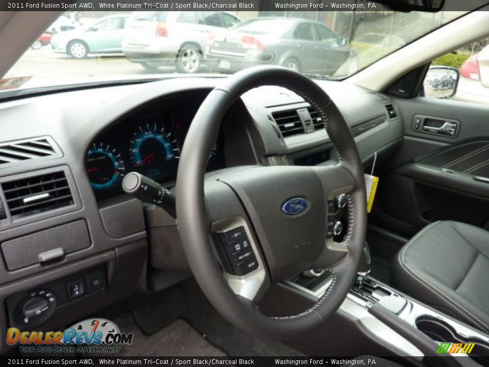2011 Ford Fusion Sport AWD Steering Wheel Photo #11