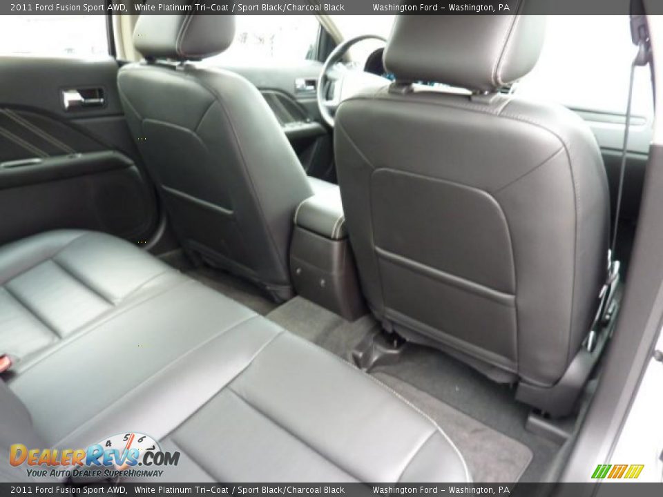 2011 Ford Fusion Sport AWD White Platinum Tri-Coat / Sport Black/Charcoal Black Photo #15