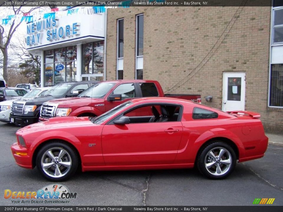 2007 Ford Mustang GT Premium Coupe Torch Red / Dark Charcoal Photo #3