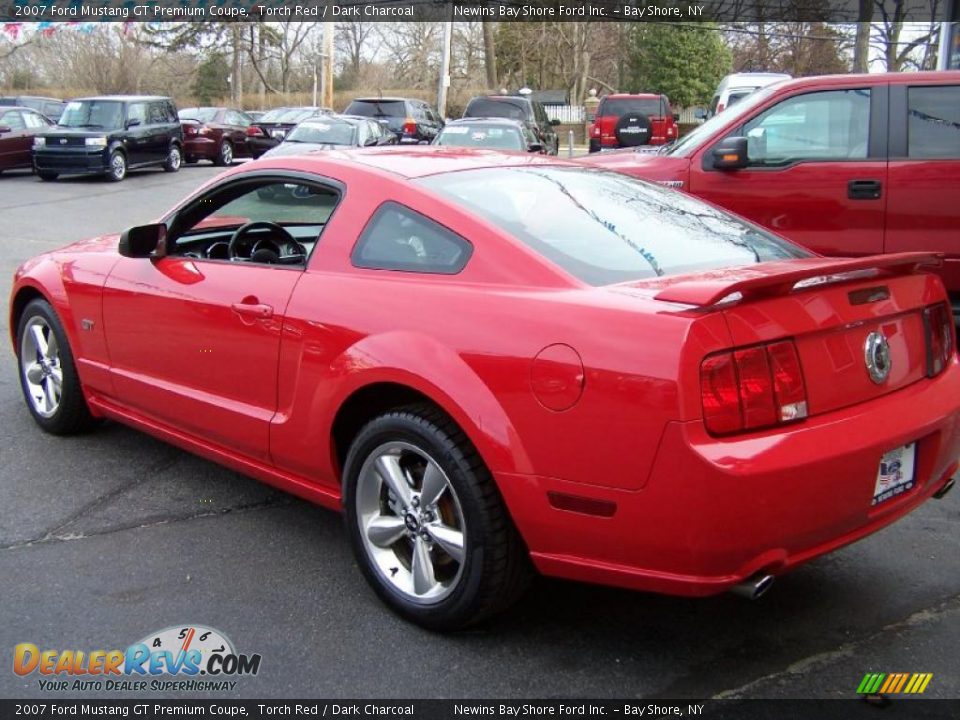 2007 Ford Mustang GT Premium Coupe Torch Red / Dark Charcoal Photo #4
