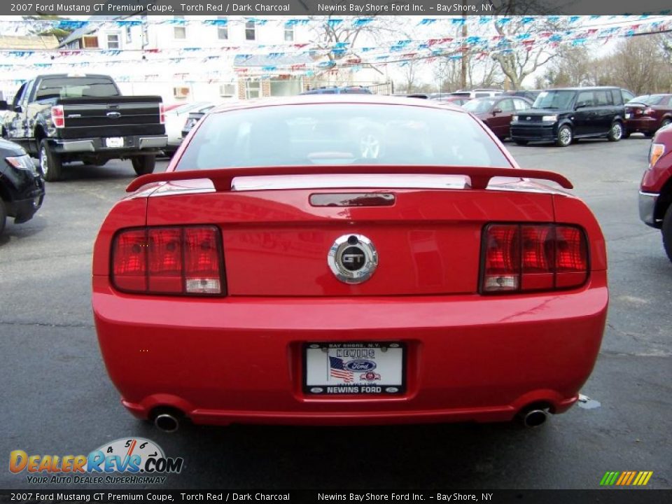 2007 Ford Mustang GT Premium Coupe Torch Red / Dark Charcoal Photo #5