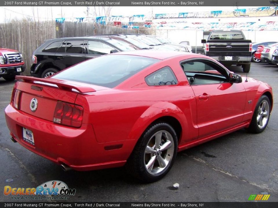 2007 Ford Mustang GT Premium Coupe Torch Red / Dark Charcoal Photo #6