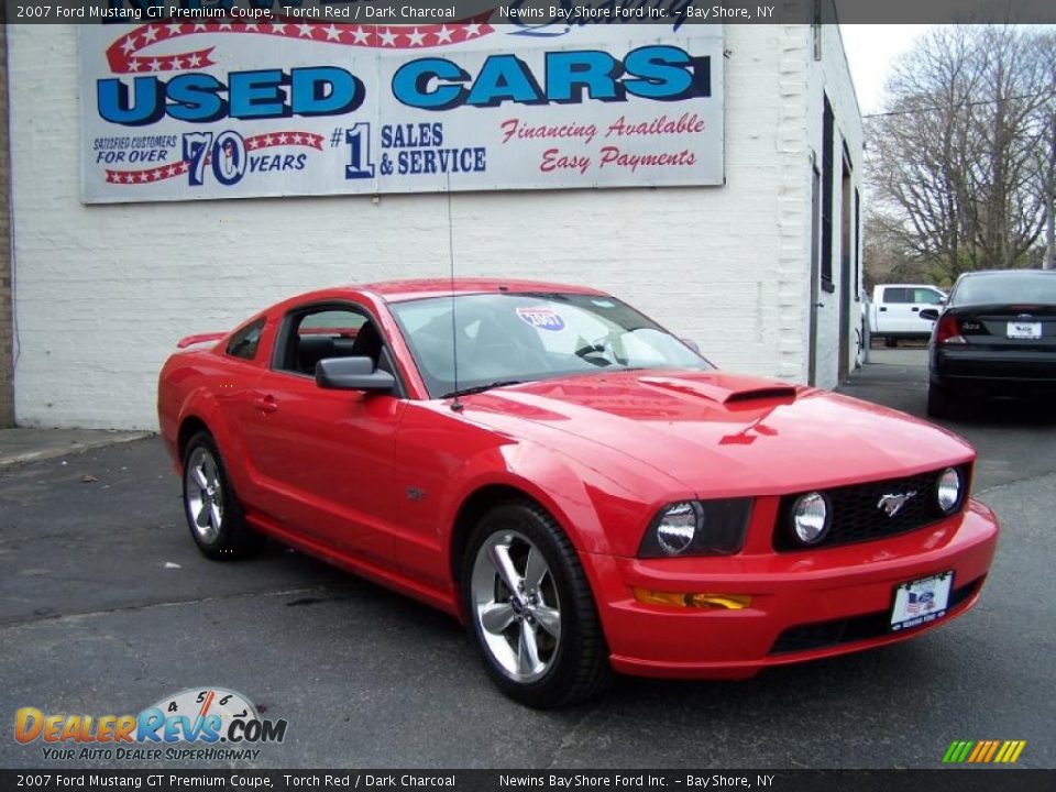 2007 Ford Mustang GT Premium Coupe Torch Red / Dark Charcoal Photo #7