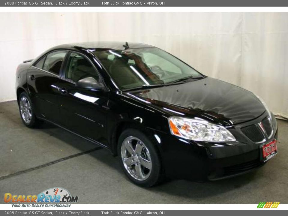 2008 Pontiac G6 GT Sedan Black / Ebony Black Photo #1