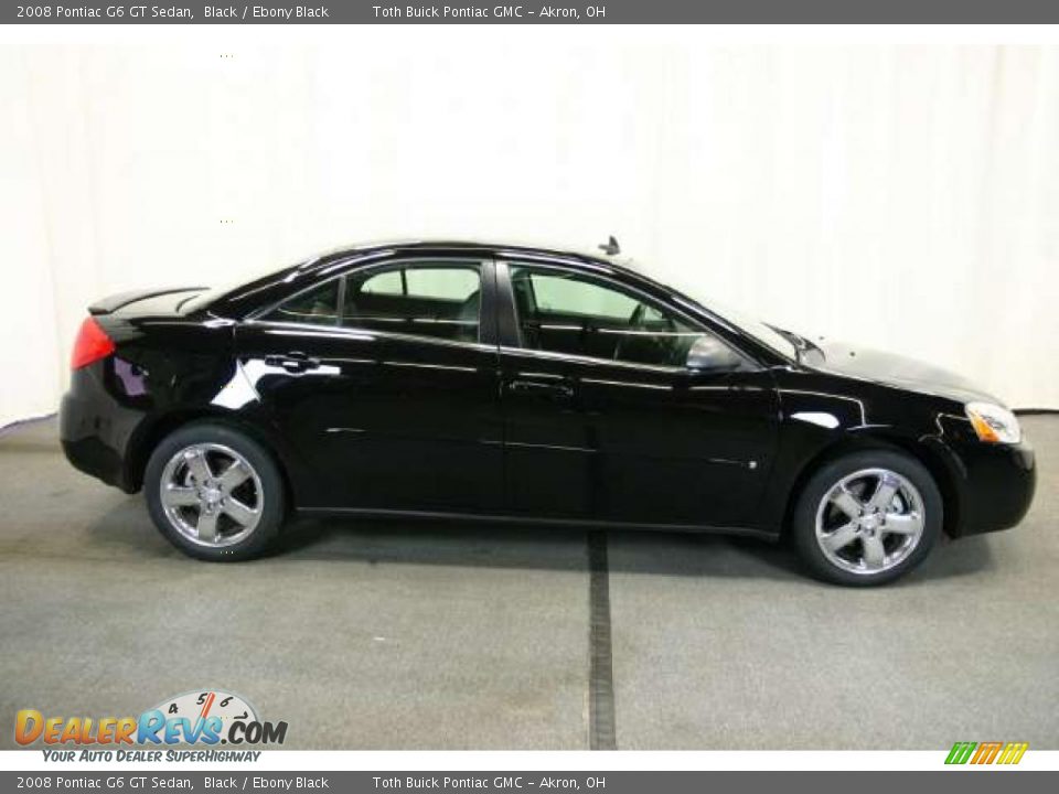 2008 Pontiac G6 GT Sedan Black / Ebony Black Photo #2