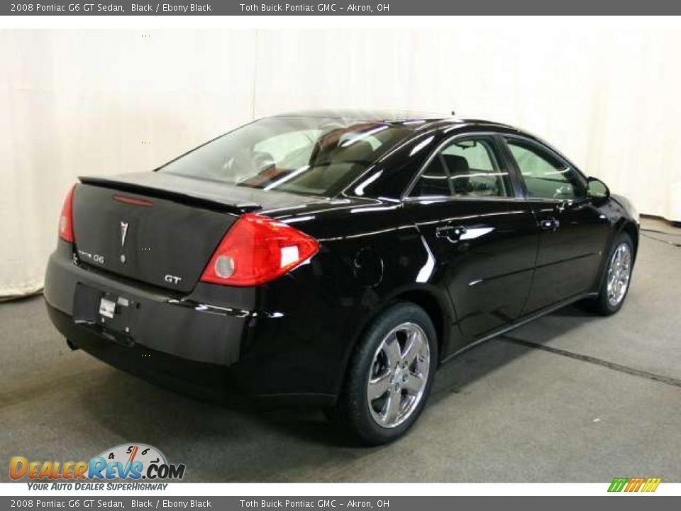 2008 Pontiac G6 GT Sedan Black / Ebony Black Photo #3