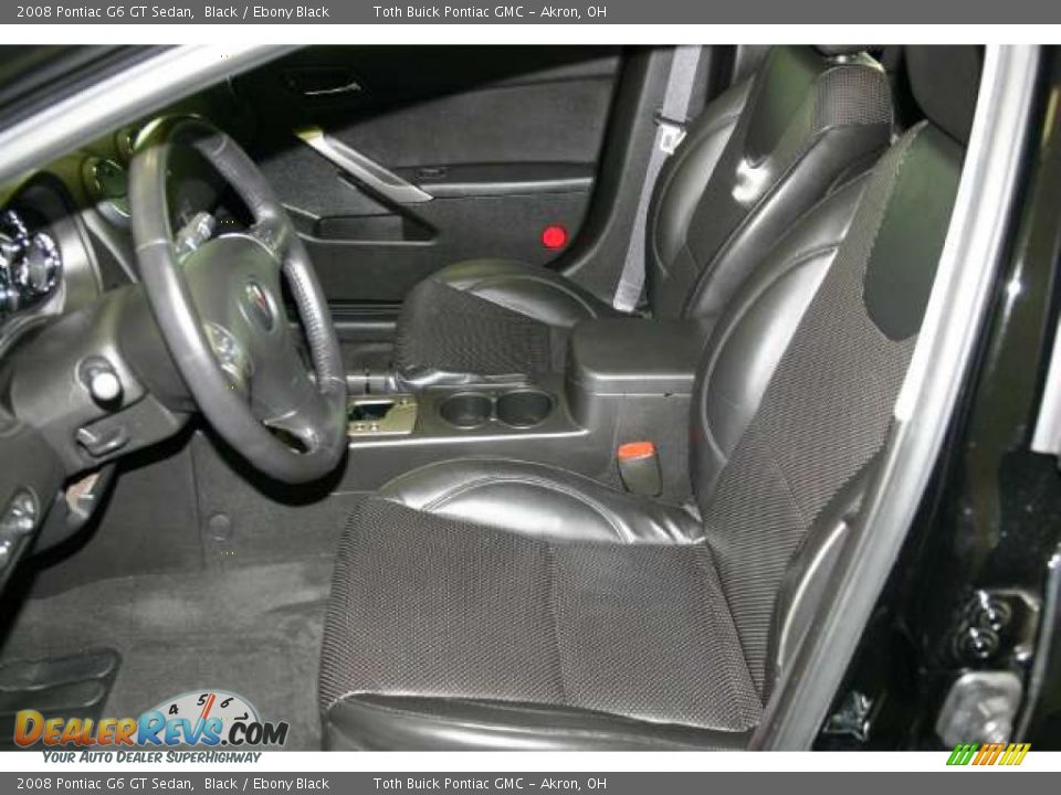 2008 Pontiac G6 GT Sedan Black / Ebony Black Photo #4