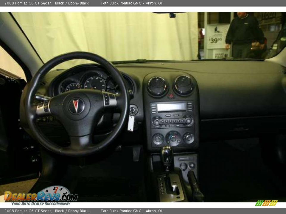 2008 Pontiac G6 GT Sedan Black / Ebony Black Photo #6