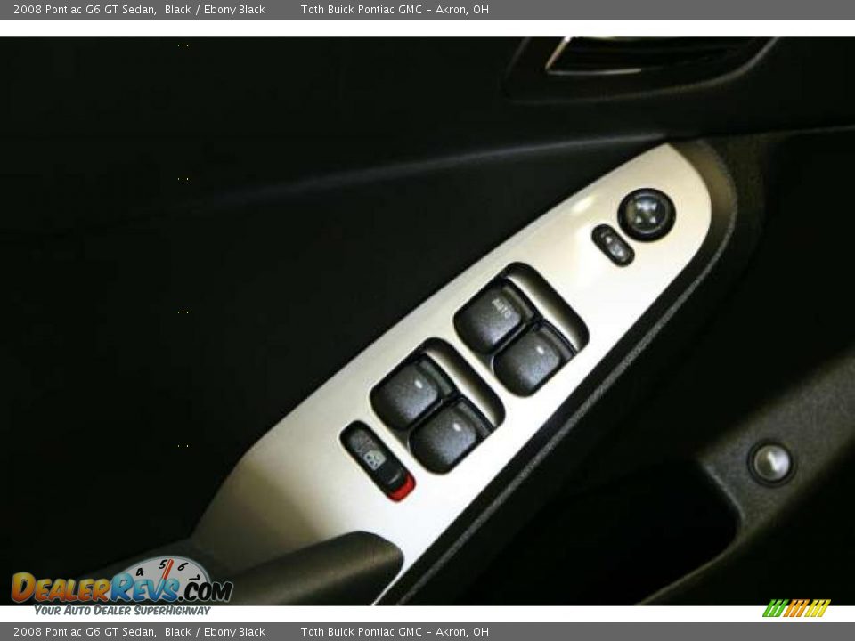 2008 Pontiac G6 GT Sedan Black / Ebony Black Photo #7