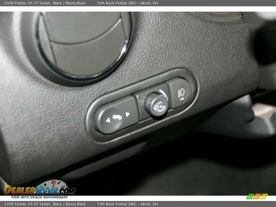 2008 Pontiac G6 GT Sedan Black / Ebony Black Photo #8