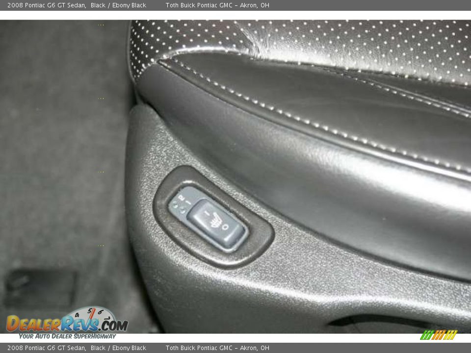 2008 Pontiac G6 GT Sedan Black / Ebony Black Photo #9
